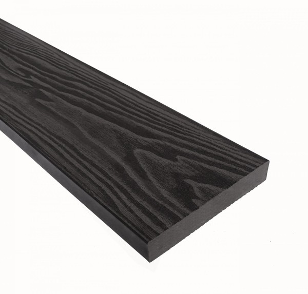 Террасная доска из ДПК Terrapol Смарт 3D Полнотелая без паза Черное дерево купить в Новом Осколе