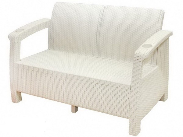 Двухместный диван Yalta Sofa Seаt белый купить в Новом Осколе