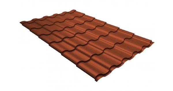 Металлочерепица кредо GL 0,5 GreenСoat Pural RR 750 кирпично-красный (RAL 8004 терракота) купить в Новом Осколе