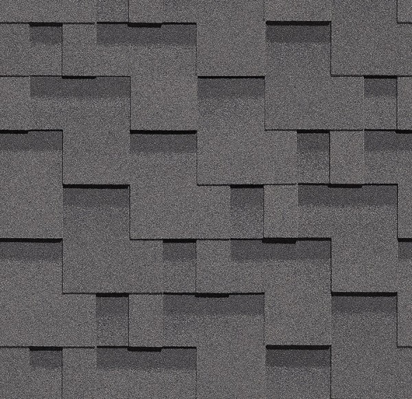 Гибкая черепица Docke, коллекция Тетрис – Серый купить в Новом Осколе