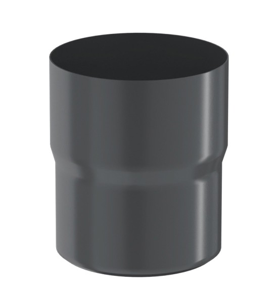 Водосток Aquasistem, система 125x90 - Соединитель трубы RAL 7024 Тёмно-серый купить в Новом Осколе