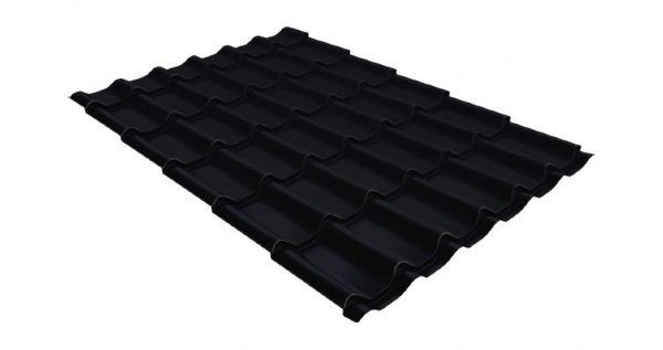 Металлочерепица классик GL 0,5 Velur20 RAL 9005 черный купить в Новом Осколе