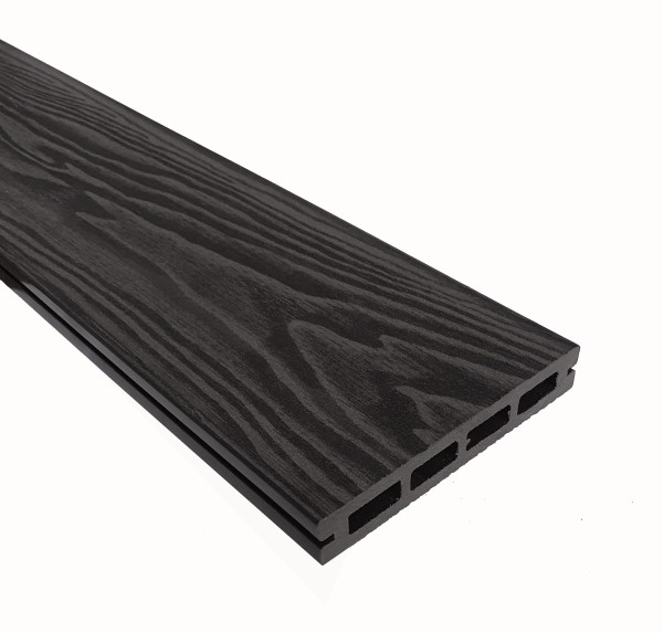 Террасная доска из ДПК Terrapol Смарт 3D Пустотелая с пазом Черное дерево купить в Новом Осколе