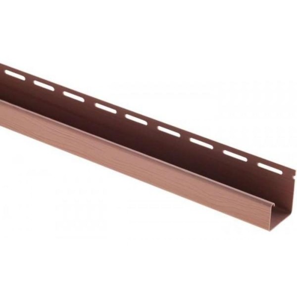 J-профиль Люкс Крашенный, T-15, ВН, Красно-коричневый купить в Новом Осколе