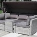 Диван-Трансформер AFINA плетеный из иск. ротанга AFM-320G Grey купить в Новом Осколе