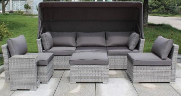 Диван-Трансформер AFINA плетеный из иск. ротанга AFM-320G Grey купить в Новом Осколе