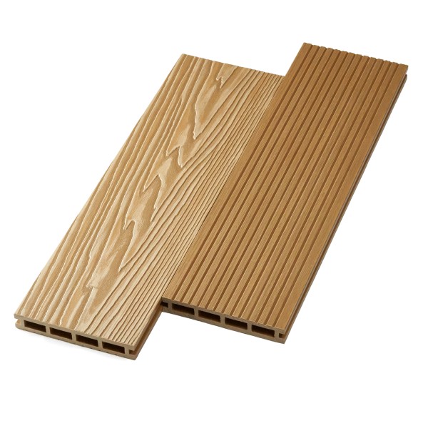 Террасная доска ДПК NanoWood двусторонняя New 3D тиснение + вельвет Орех купить в Новом Осколе