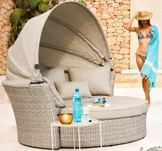 Диван-Трансформер AFINA плетеный из иск. ротанга AFM-325 Beige купить в Новом Осколе