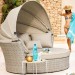 Диван-Трансформер AFINA плетеный из иск. ротанга AFM-325 Beige купить в Новом Осколе