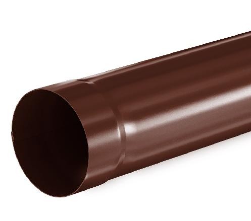 Водосток Aquasistem, система 125x90 - Труба водосточная 3.00м RAL 8017 Коричневый купить в Новом Осколе