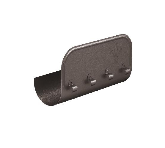 Водосток Aquasistem, Система 150/100 - Ограничитель перелива прямой RR 32 Тёмно-коричневый matt купить в Новом Осколе