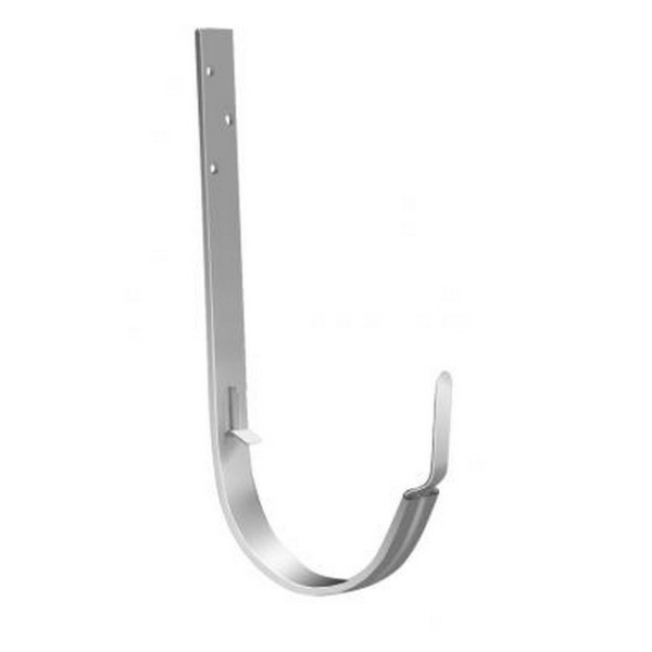 Водосток Grand Line 150x100 – Кронштейн длинный RAL 9003 купить в Новом Осколе