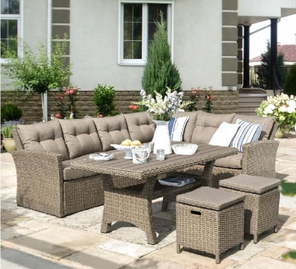 Комплект мебели AFINA плетеной из иск. ротанга AFM-307B Beige купить в Новом Осколе