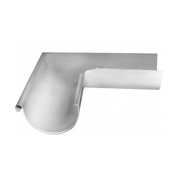 Водосток Grand Line 150x100 – Угол наружный 90° RAL 9003 купить в Новом Осколе