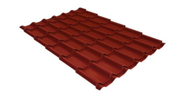 Металлочерепица классик GL 0,5 Velur20 RAL 3009 оксидно-красный купить в Новом Осколе