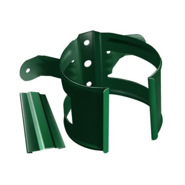 Водосток Grand Line 125x90 – Хомут трубы (на дерево) RAL 6005 купить в Новом Осколе