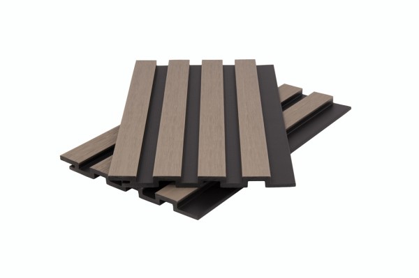 Стеновая панель брусковая двухцветная co-extrusion, snow mix купить в Новом Осколе