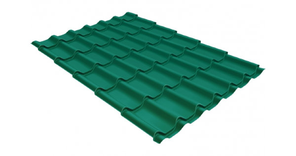 Металлочерепица классик 0,5 Satin RAL 5021 купить в Новом Осколе
