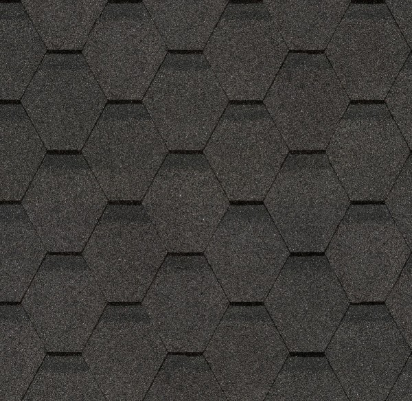 Гибкая черепица Docke, коллекция Шестигранник Серый купить в Новом Осколе