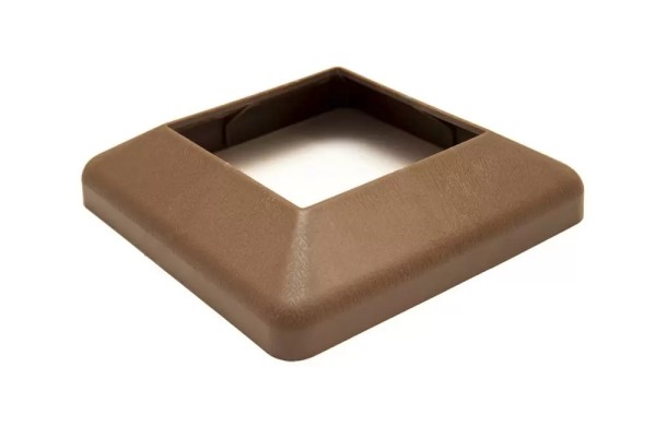 Крышка нижняя ПВХ для столба Deckart 100х100 Шоколад купить в Новом Осколе