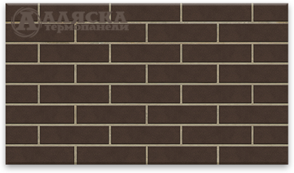 Фасадные Термопанели Аляска Amsterdam brown купить в Новом Осколе