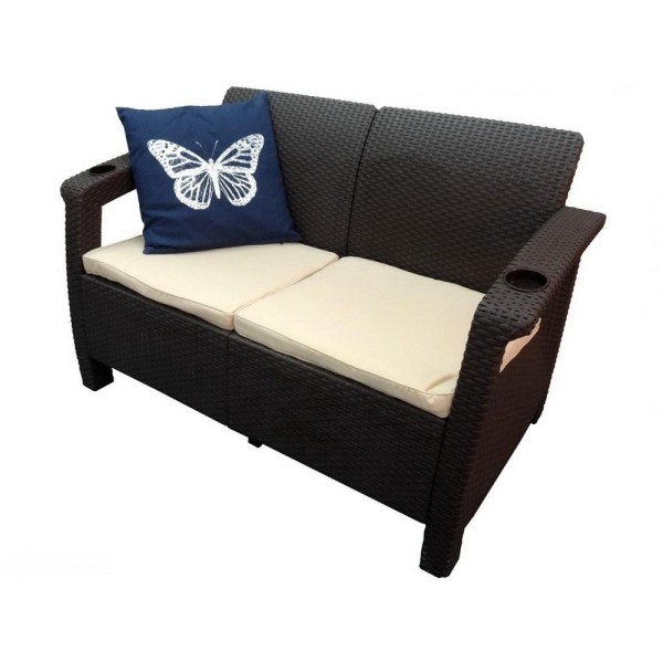 Двухместный диван Yalta Sofa Seаt венге купить в Новом Осколе