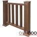 Ограждение из ДПК Outdoor Классик 3D STORM коричневый микс купить в Новом Осколе