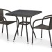 Комплект плетеной мебели AFINA из иск. ротанга T282BNT/Y137C-W53 Brown 2Pcs купить в Новом Осколе