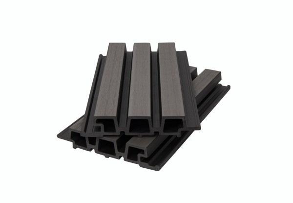 Фасадная панель брусковая двухцветная co-extrusion, grey dark купить в Новом Осколе