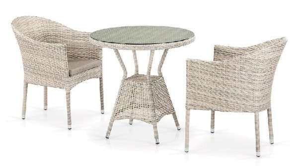 Комплект плетеной мебели AFINA из иск. ротанга T705ANT/Y350-W85 Latte 2Pcs купить в Новом Осколе