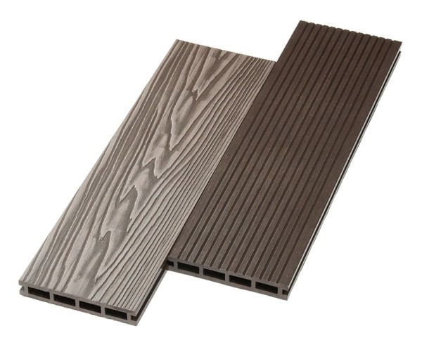 Террасная доска ДПК NanoWood двусторонняя New 3D тиснение + вельвет Венге купить в Новом Осколе