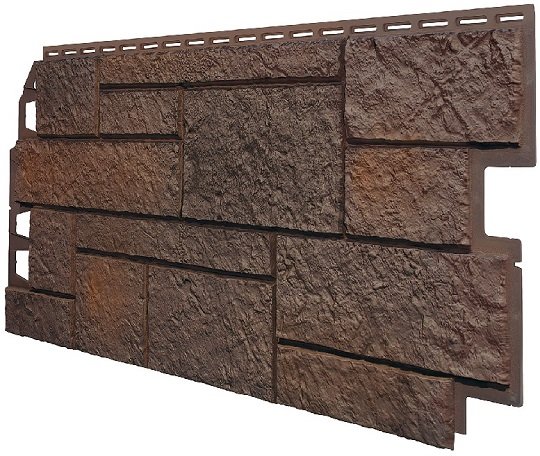 Фасадная панель VOX Sandstone (Сандстоун) темно коричневый купить в Новом Осколе