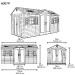 Сарай пластиковый LifeTime 15x8 DD купить в Новом Осколе