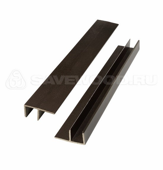 F-профиль ДПК Savewood – Тёмно-коричневый купить в Новом Осколе