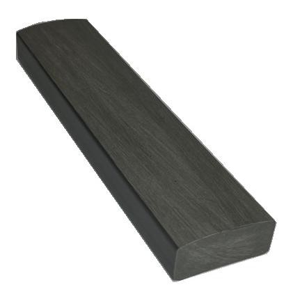 Лавочный брус Ecodecking Некст полнотелый брашированный 70х35 графит купить в Новом Осколе