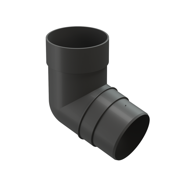 Колено 72˚ для водосточной трубы Docke Premium Графит купить в Новом Осколе