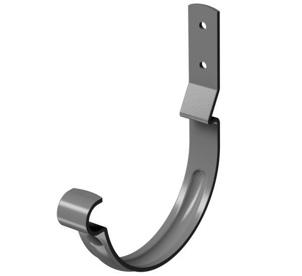 Карнизный крюк короткий (гнутый) D125 Döcke STAL PREMIUM Графит, (RAL 7024) купить в Новом Осколе
