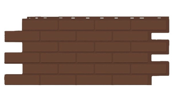Фасадная панель T-Siding Кирпич Модерн Эко Браун купить в Новом Осколе