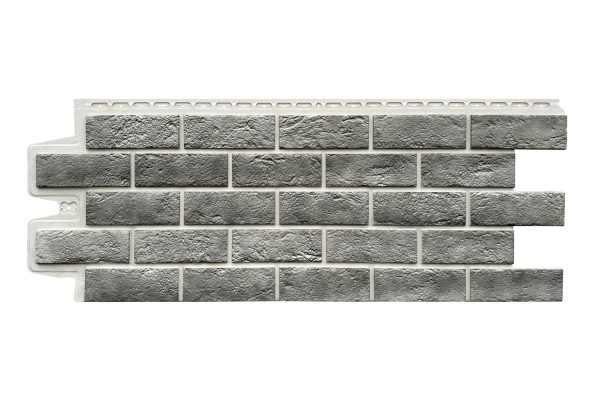 Фасадная панель Grand Line Состаренный кирпич Элит гранит, ШОВ белый купить в Новом Осколе