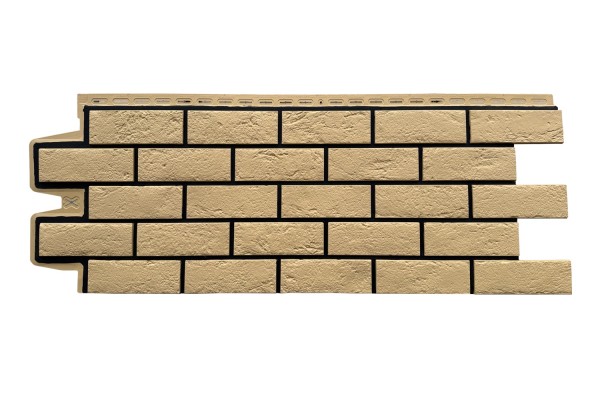 ФП Grand Line состаренный кирпич премиум Песочный (шов RAL 9005) купить в Новом Осколе