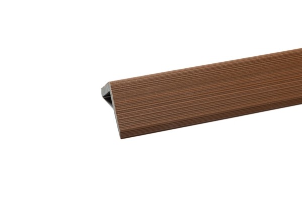 Уголок торцевой Ecodecking Скай коэкструзия 45х45х3000 Тик купить в Новом Осколе