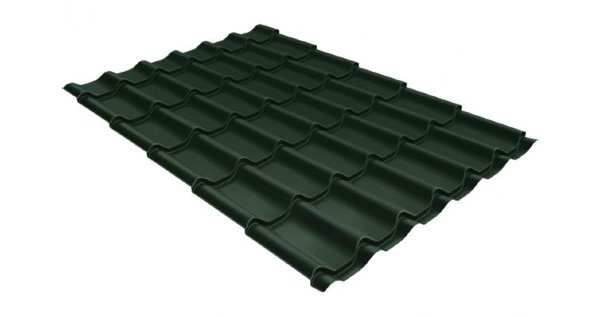 Металлочерепица классик 0,5 Satin RR 11 темно-зеленый купить в Новом Осколе